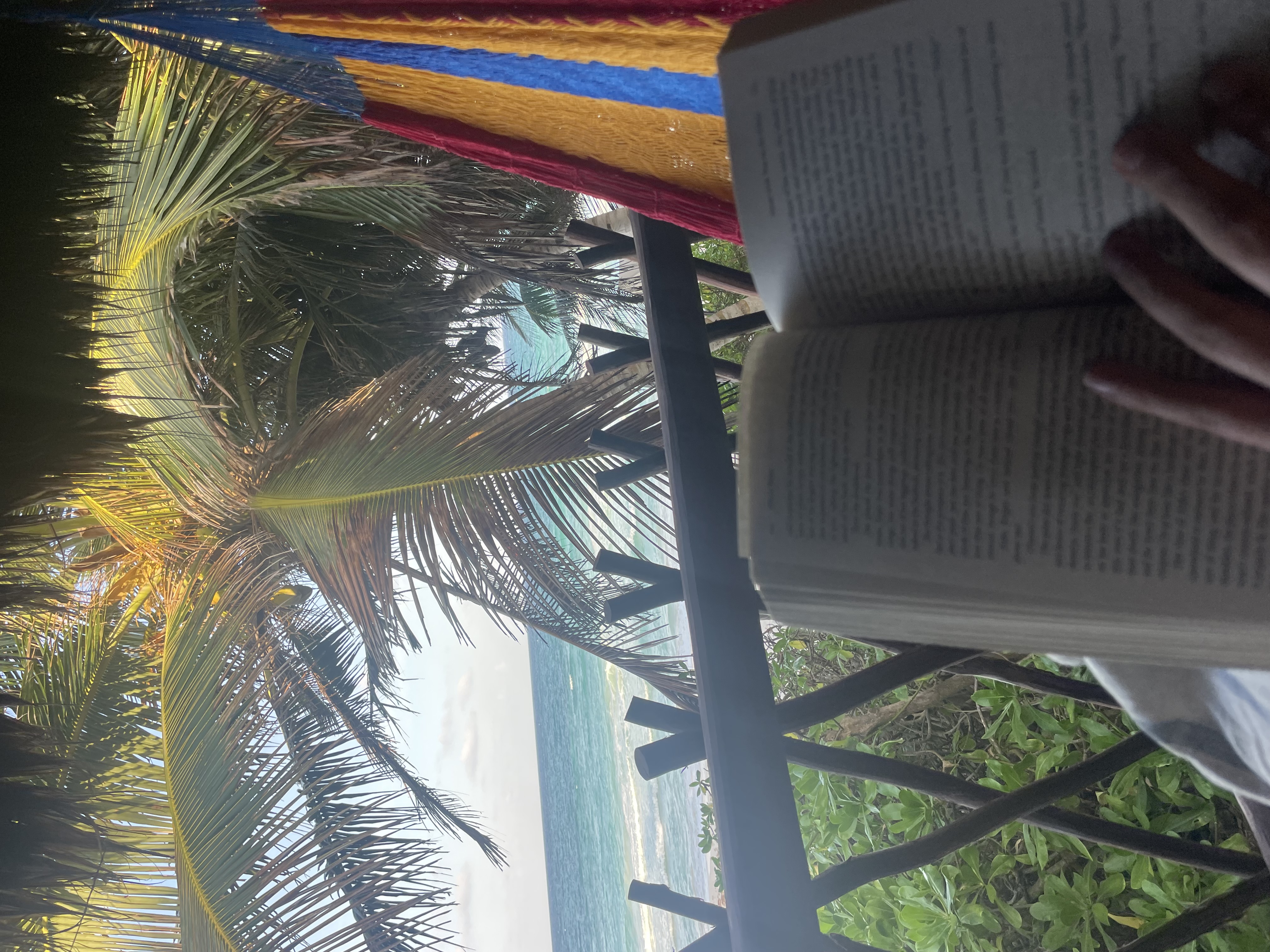 Reading a Book on Tulum Beach
